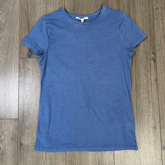 Madewell Essential Slim Tee WMNS S Delphinium Blue Lightweight Cotton Stretchy - Picture 3 of 8